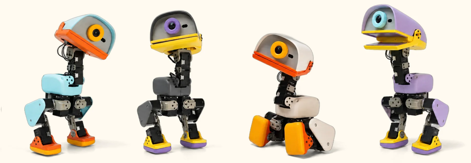 The four real Microduck colorways